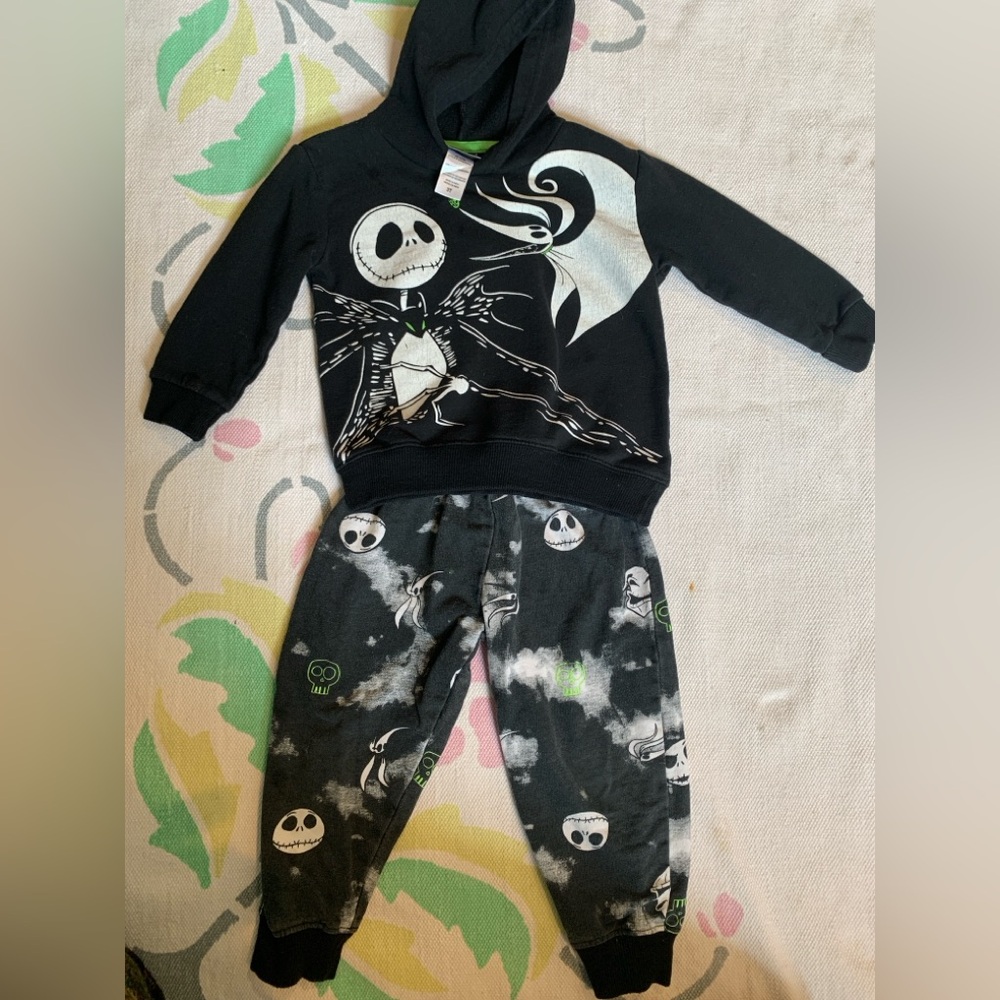 3T Jack Skellington The Nightmare Before Christmas matching set